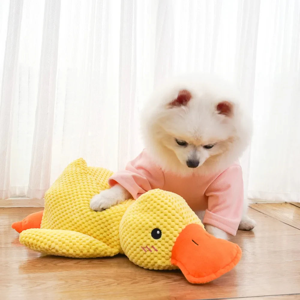 Interactive Quacking Duck Dog Toy - Durable Chew and Molar Toy for All Dog Sizes-My Little Pet