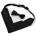 Elegant Adjustable Dog Tuxedo Collar with Bow Tie for Special Occasions-My Little Pet