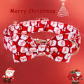 Personalized Christmas Dog Collar with Bow - Red Santa Design for All Sizes-My Little Pet