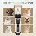 Professional Rechargeable Pet Hair Clipper Set - Low Noise Grooming for Dogs, Cats, and More-My Little Pet