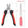 Professional Pet Nail Clippers for Dogs - Stainless Steel with Safety Sickle-My Little Pet