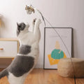 Interactive Feather Teaser Cat Toy with Bell and Suction Cup-My Little Pet