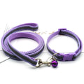 Adjustable Dog Leash and Collar Set with Paw Print Design-My Little Pet