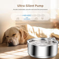 8L Stainless Steel Automatic Pet Water Dispenser with Smart Sensor for Dogs and Cats-My Little Pet