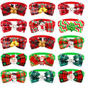 Festive Holiday Pet Bow Ties, Adjustable, Pack of 10-My Little Pet