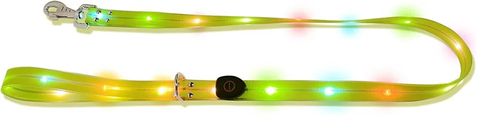 Rechargeable LED Dog Leash for Enhanced Nighttime Safety-My Little Pet