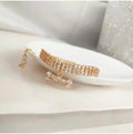 Elegant Adjustable Pet Collar with Zircon Bone Pendant-My Little Pet