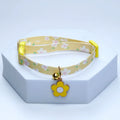 Cute Kawaii Cat and Small Dog Collar with Bell and Flower Design, Adjustable-My Little Pet