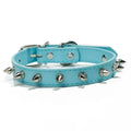 Leather Spiked Dog & Cat Collar - Stylish Studded Neck Strap for Pets-My Little Pet