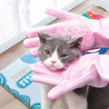 Silicone Pet Grooming Gloves for Cats and Dogs – Bathing, Hair Removal, and Cleaning Glove - My Little Pet