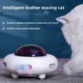 Interactive Cat Teaser Toy - USB Rechargeable with Replaceable Feather-My Little Pet