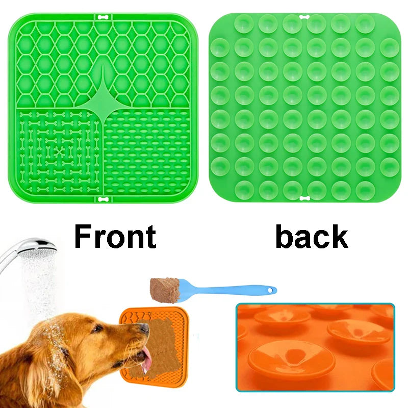 Silicone Lick Mat for Dogs - Slow Feeder and Bath Distraction Tool-My Little Pet