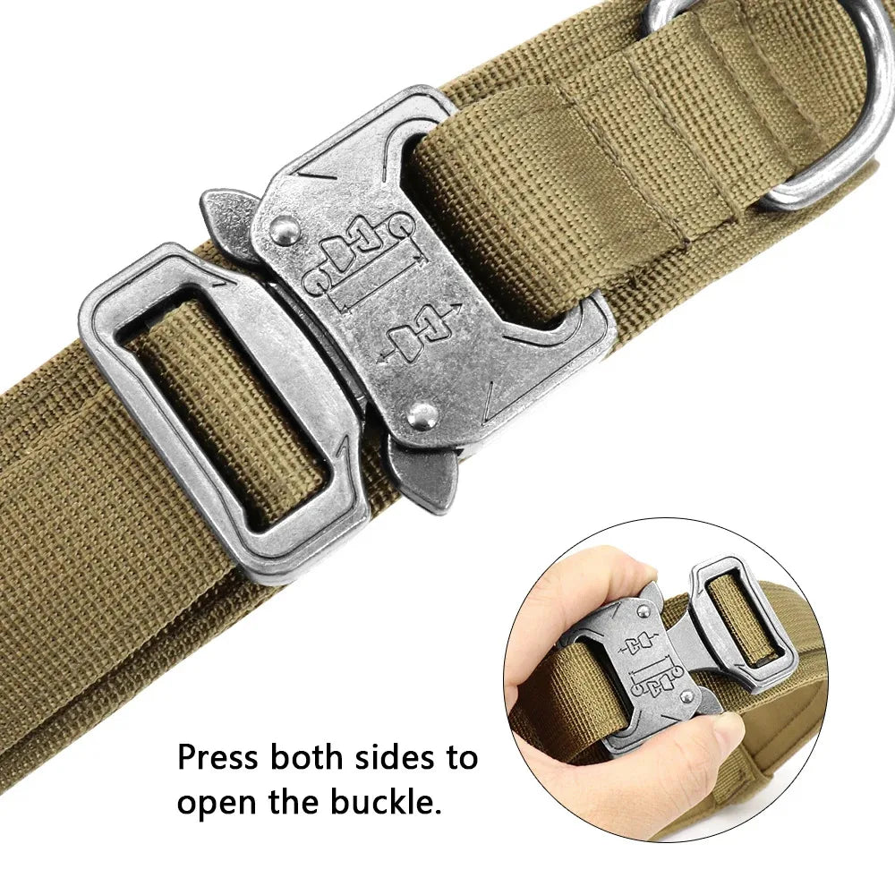 Adjustable Tactical Dog Collar for Medium and Large Dogs-My Little Pet