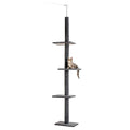 Floor-to-Ceiling Cat Tree - 228-274cm Tall Cat Climbing Tower-My Little Pet