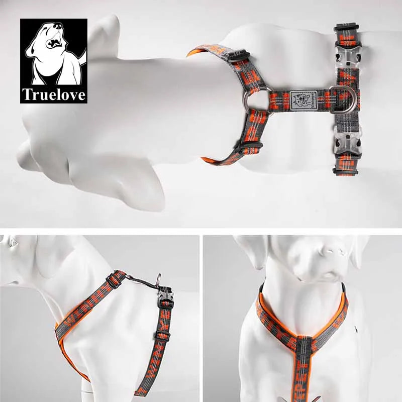 TRUELOVE Adjustable Pet Harness - Comfortable, Reflective Vest for Dogs and Cats-My Little Pet