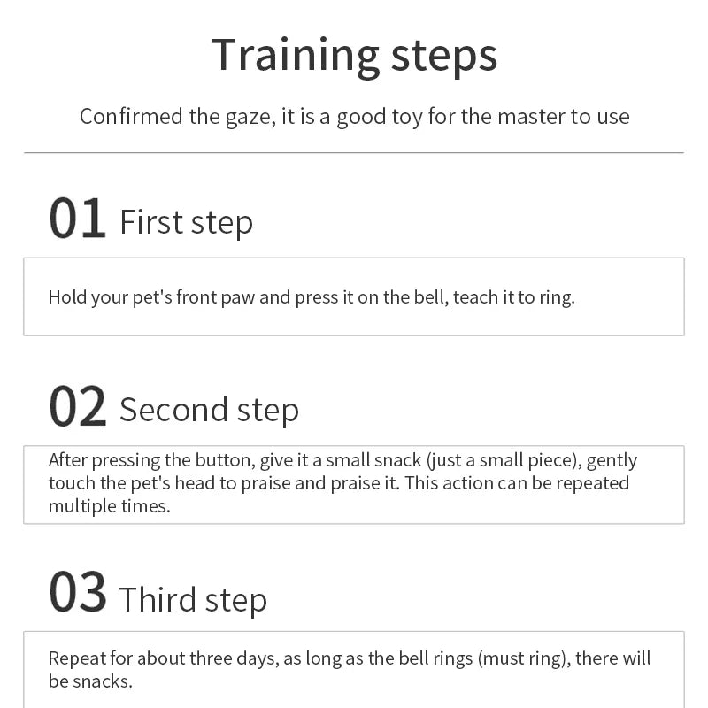 Interactive Pet Training Bell for Small Dogs and Cats-My Little Pet