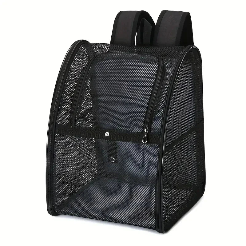 Breathable Mesh Pet Backpack for Small Dogs and Cats - Outdoor Travel Carrier-My Little Pet