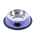 Stainless Steel Cat Food Bowl with Non-Slip Rubber Base-My Little Pet