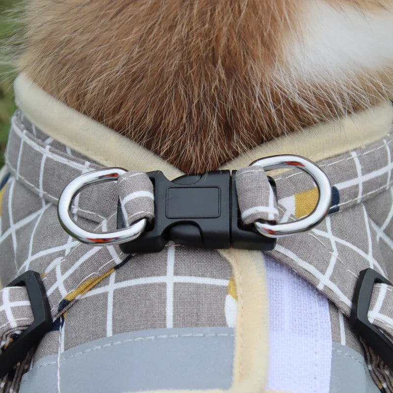 Reflective Nylon Dog Harness and Leash Set - Suitable for Small to Medium Breeds-My Little Pet