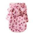 Warm Fleece Leopard Print Dog Hoodie for Small Dogs - Autumn/Winter Collection-My Little Pet