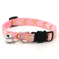 Adjustable Cat Collar with Bell – Moon & Star Design-My Little Pet