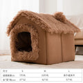 Cozy Indoor Dog Kennel: Soft, Warm, and Portable Pet Bed for Small to Medium Dogs-My Little Pet