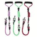 Dual-Head Dog Leash with Wave Pattern - Detachable and Anti-Tangle-My Little Pet