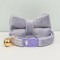 Velvet Cat Collar with Adjustable Safety and Bell-My Little Pet