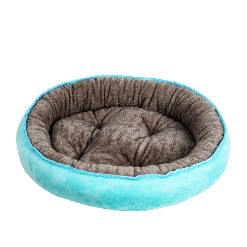 Reversible Dog Bed for Small to Medium Breeds - Soft, Washable Cotton Basket-My Little Pet