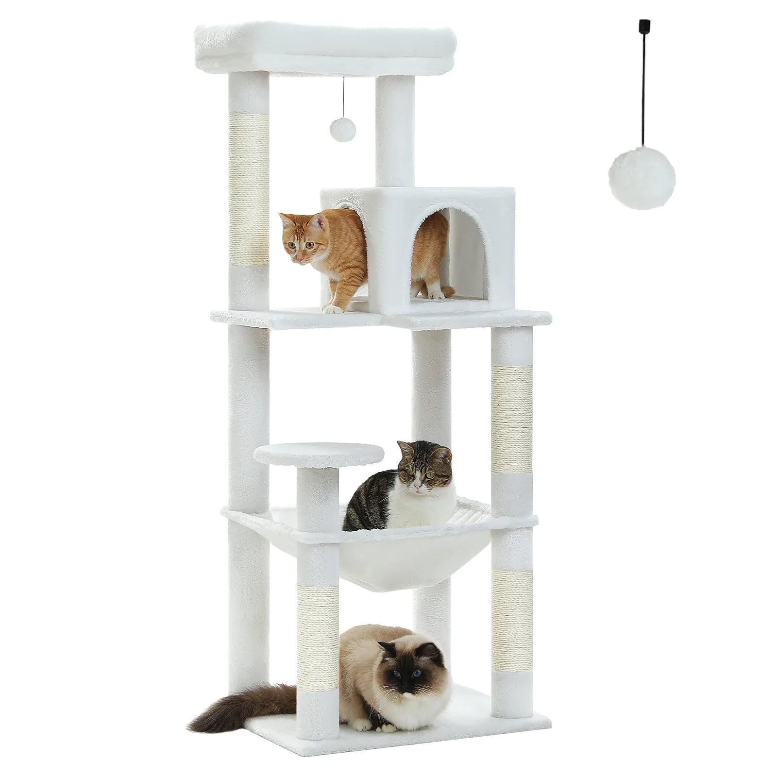 Multi-Level Cat Tree with Condo and Scratching Posts-My Little Pet