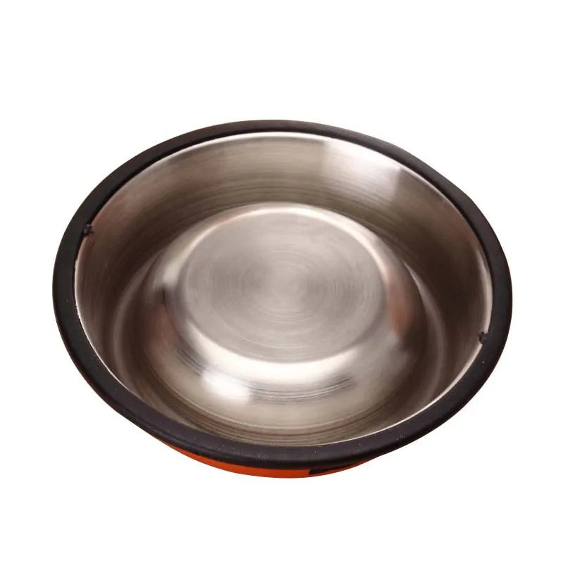 Stainless Steel Cat Food Bowl with Non-Slip Rubber Base-My Little Pet