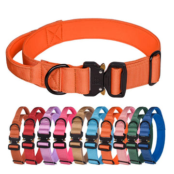 Heavy-Duty Tactical Dog Collar for Medium and Large Breeds-My Little Pet