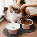 Elevated Ceramic Cat Bowl - Stylish Pet Food and Water Dish-My Little Pet