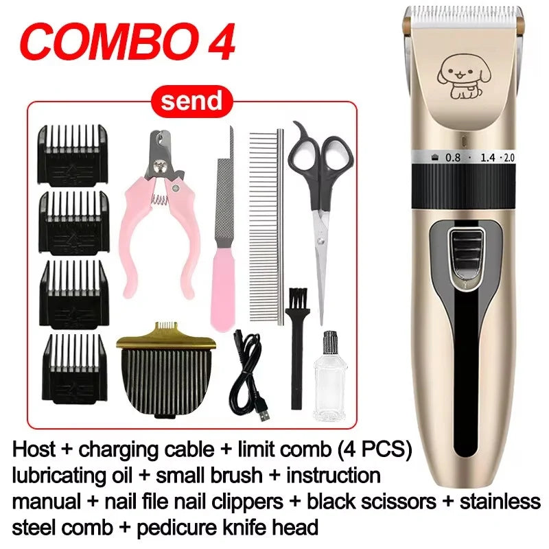 Cordless Pet Grooming Kit - Dog Hair Trimmer and Clipper Set-My Little Pet