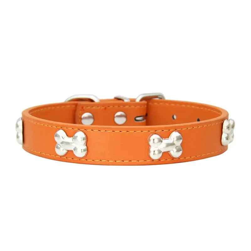 Premium Leather Dog Collar - Durable, Personalized Collars for All Dog Sizes-My Little Pet