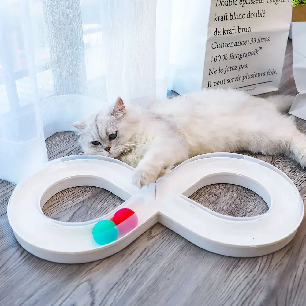 Interactive Cat Toy with Turntable and Tunnel-My Little Pet