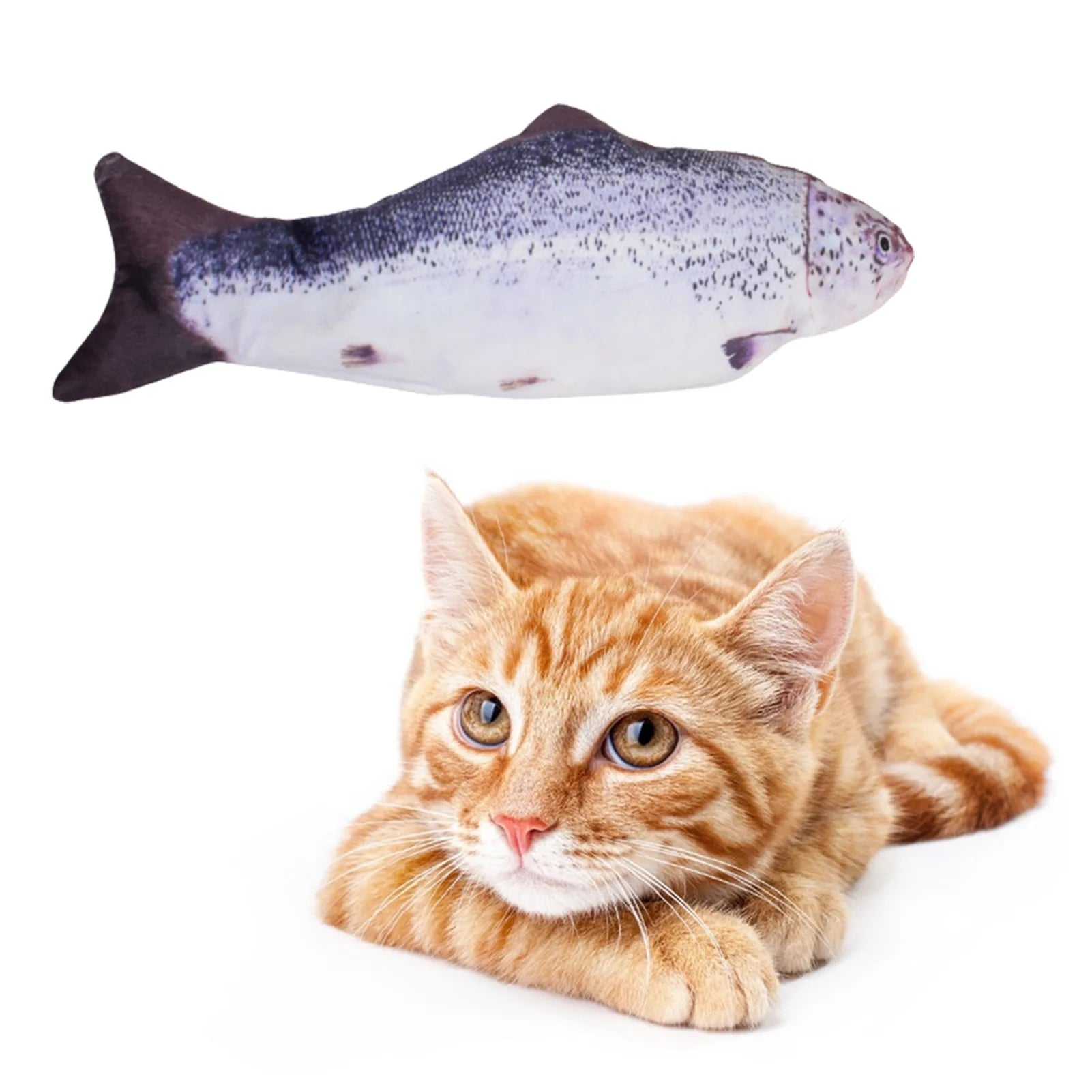 Interactive Electric Floppy Fish Cat Toy with USB Charging-My Little Pet