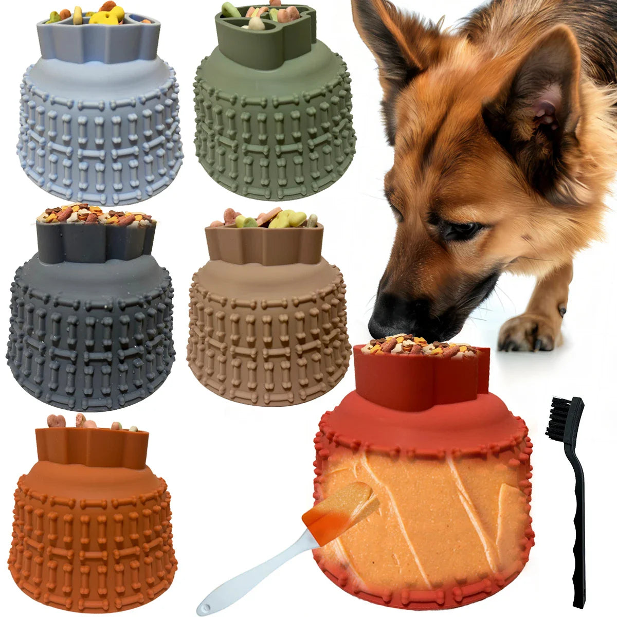 Multi-Functional Silicone Slow Feeder for Dogs and Cats-My Little Pet