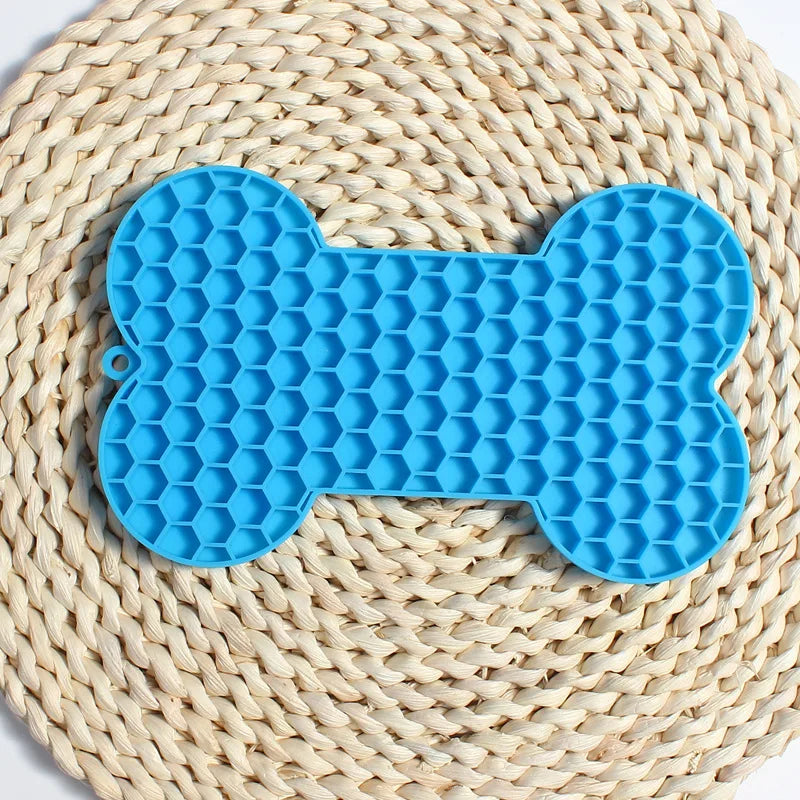 Bone-Shaped Silicone Lick Mat for Dogs and Cats-My Little Pet