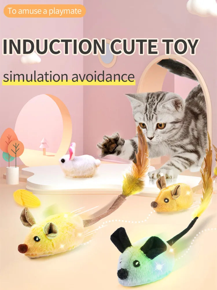 Interactive Electric Cat Toy with Random Movement - Plush Mouse Teaser-My Little Pet