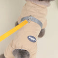 Winter Dog Overalls with Fur Collar and D Ring for Small Breeds-My Little Pet