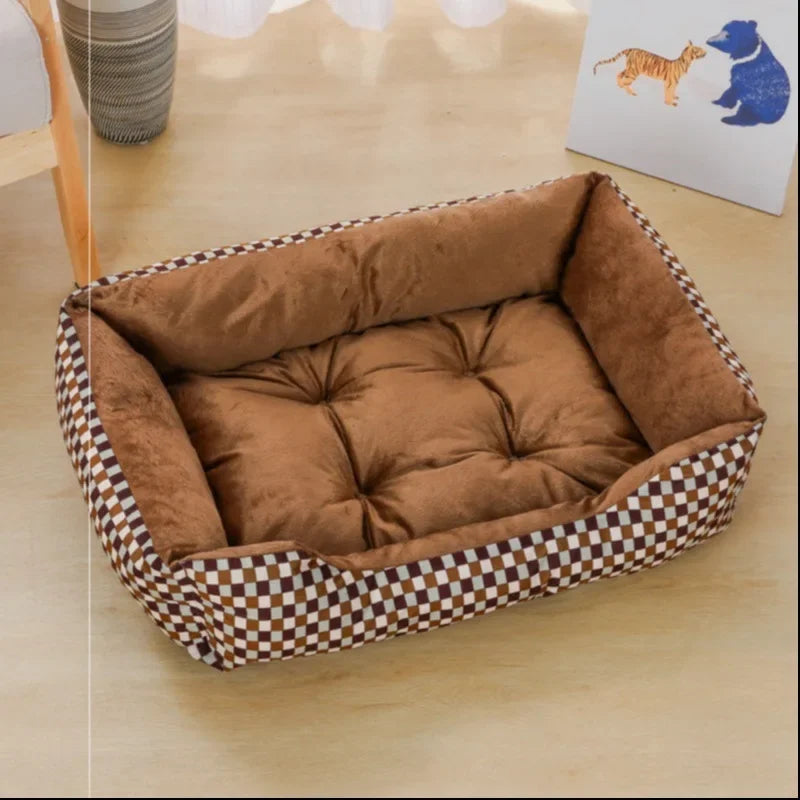 Luxury Plush Pet Bed for Dogs and Cats - All-Season Comfort-My Little Pet