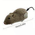 Multi-Purpose Plush Mouse Toy with Wind-Up Mechanism-My Little Pet