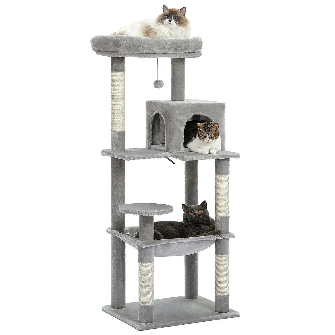 5-Level Cat Tree Tower with Hammock and Perch-My Little Pet