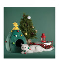 Cozy Christmas Themed Pet Bed for Cats and Dogs-My Little Pet