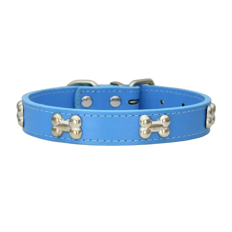 Premium Leather Dog Collar - Durable, Personalized Collars for All Dog Sizes-My Little Pet