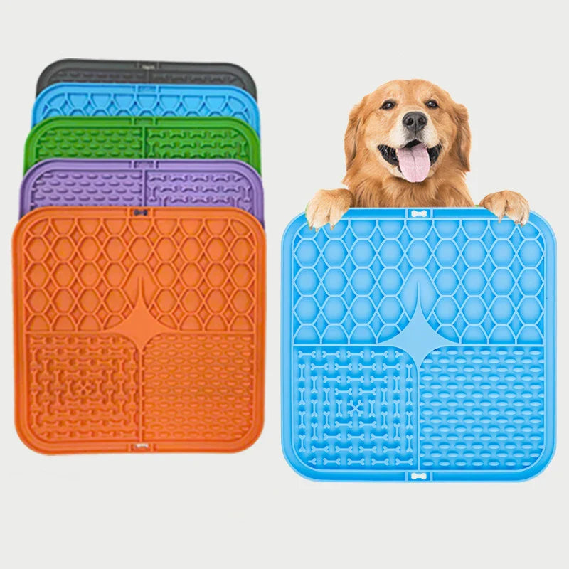 Silicone Lick Mat for Dogs - Slow Feeder and Bath Distraction Tool-My Little Pet