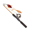 Retractable Feather Wand Cat Toy - Telescopic Fishing Rod Design-My Little Pet