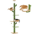 Floor-to-Ceiling Cat Tree - 228-274cm Tall Cat Climbing Tower-My Little Pet