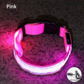 Reflective LED Dog Collar - USB Rechargeable and Button Battery Options-My Little Pet